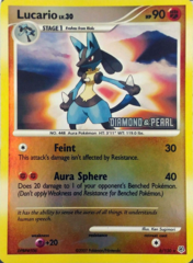 Lucario 6/130 Reverse Holo Promo - 2008 Burger King Campaign